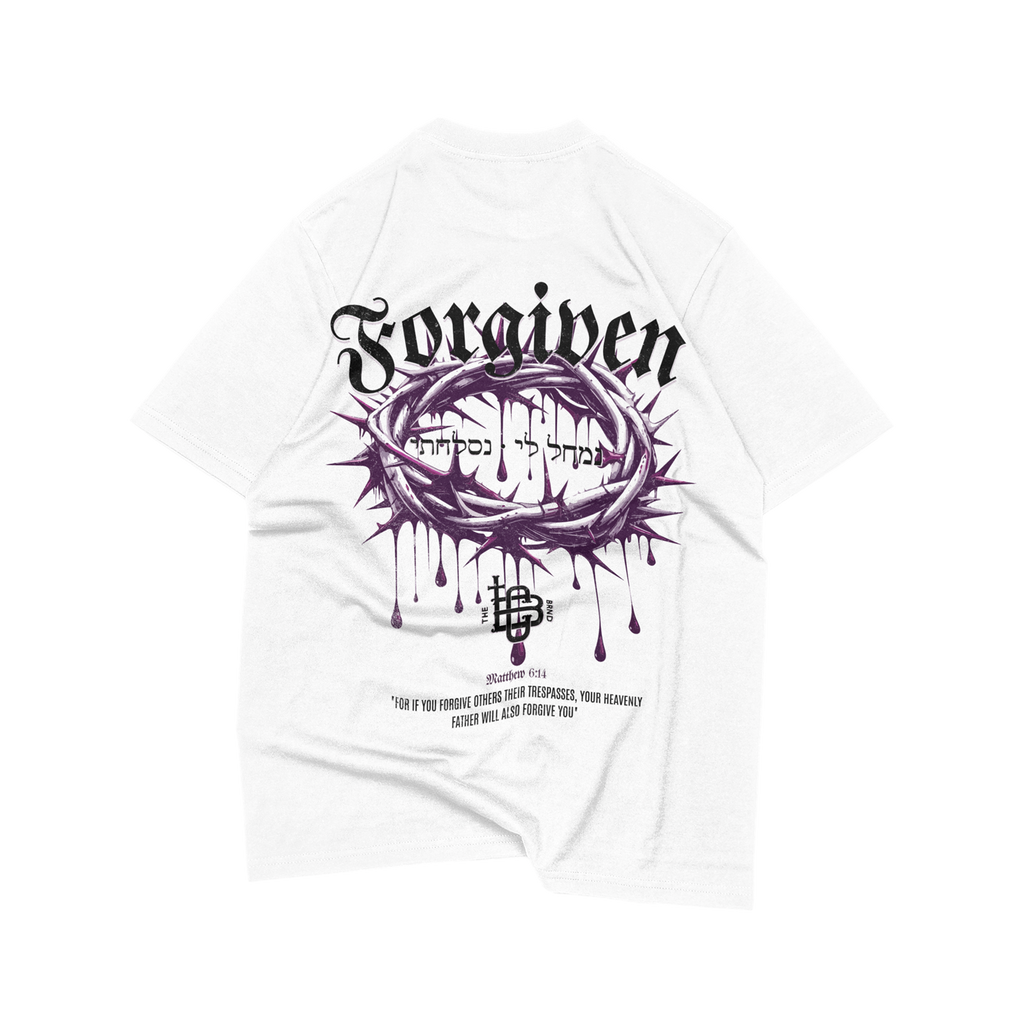 Forgiven Oversized Tee, Inspirational Design