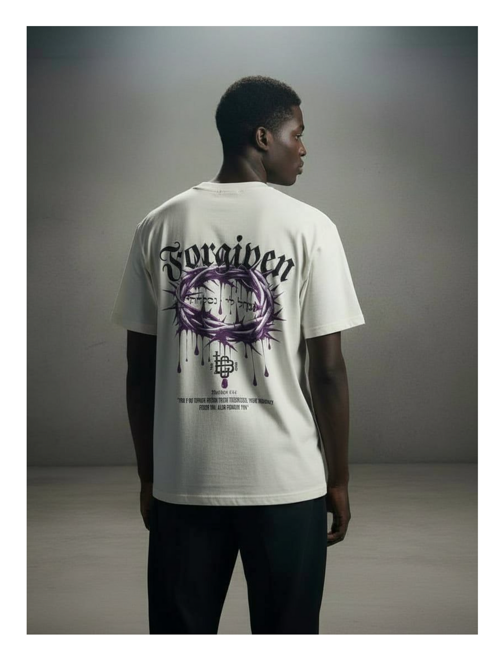 Forgiven Oversized Tee, Inspirational Design