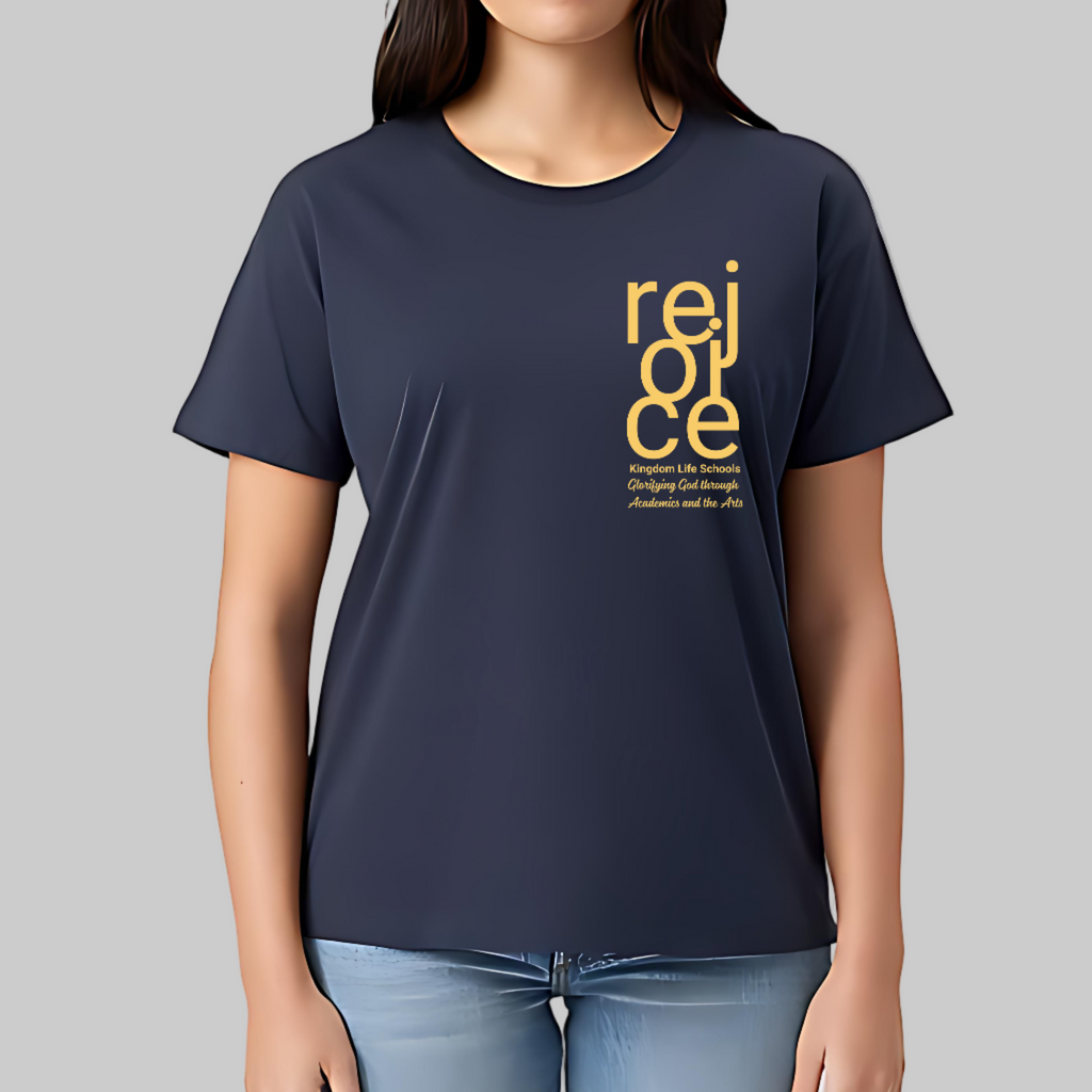 Women's KLA Rejoice Tee, Psalm 118:24 Inspired