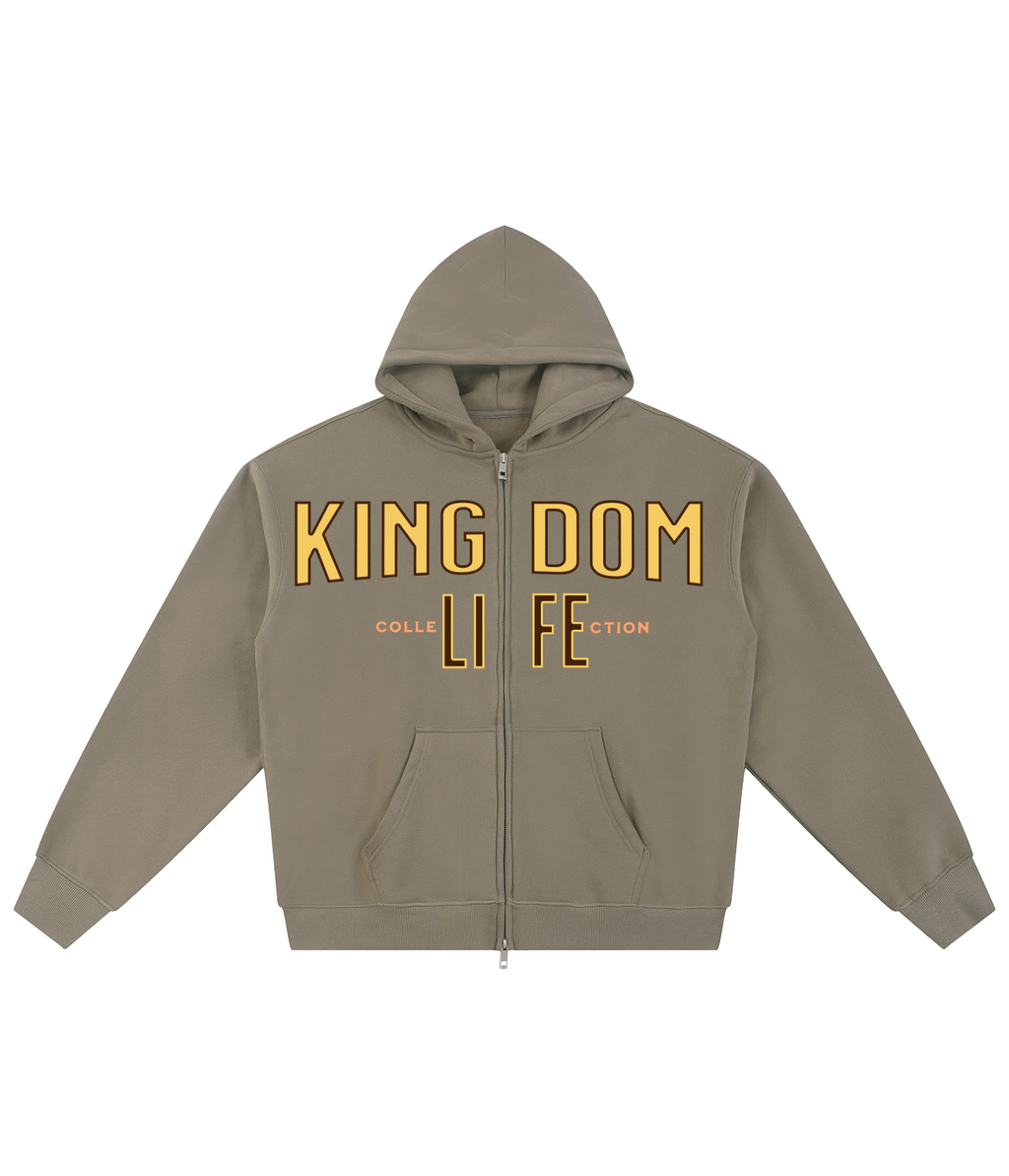 Kingdom Life Basic Zip-Through Hoodie, Spring Edition 3:16