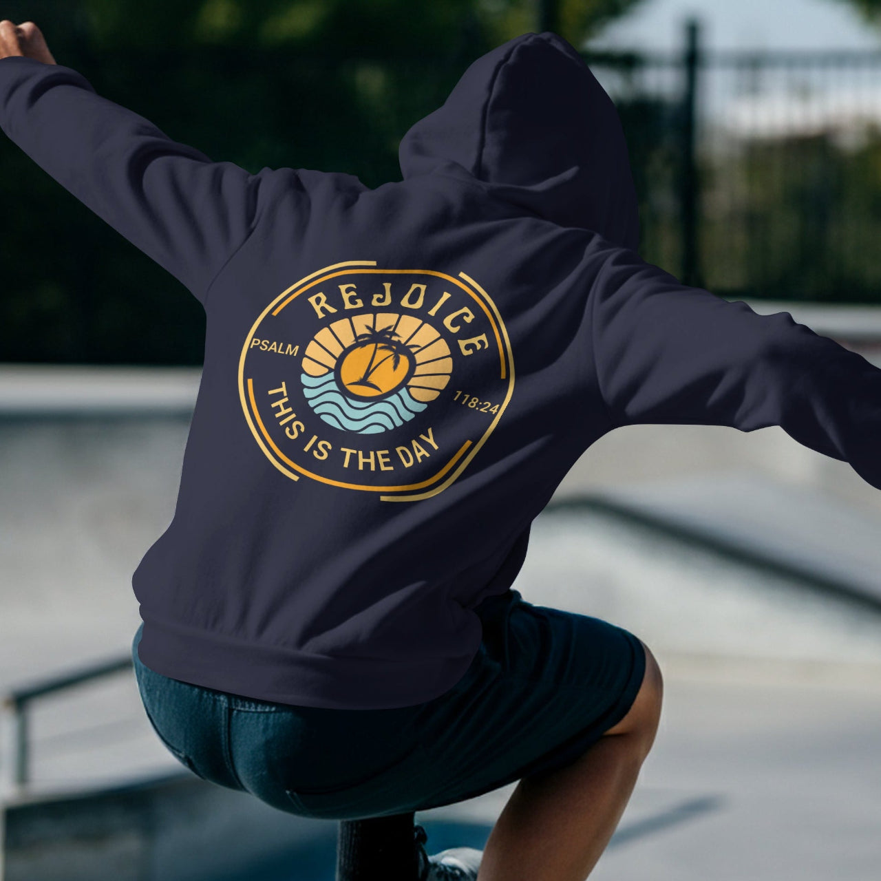 Youth KLA Rejoice Hoodie, Psalm 118:24 Inspired