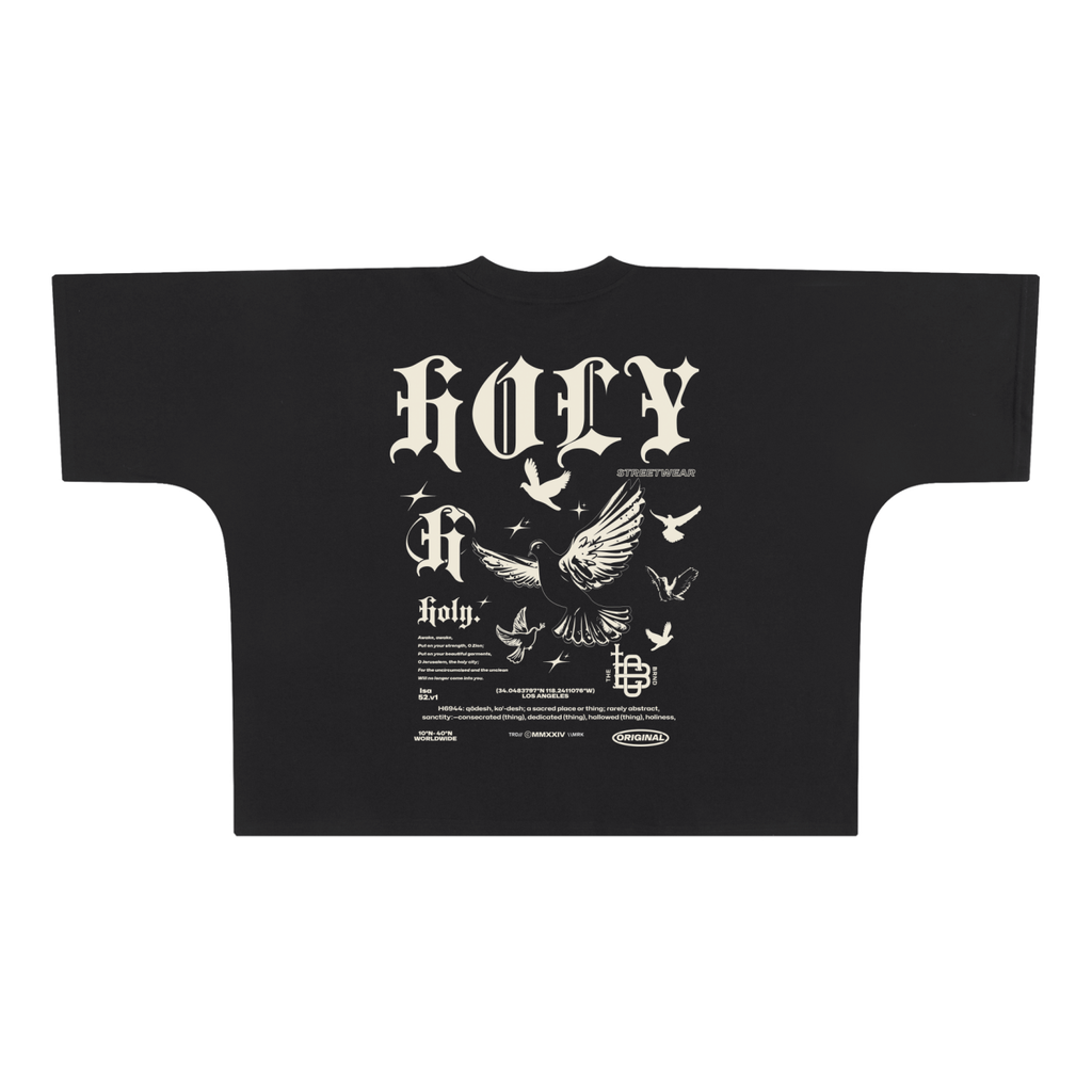 Holy Oversized Boxy Tee, Inspirational Design